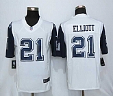 Nike Limited Dallas Cowboys #21 Ezekiel Elliott White Men Stitched Rush Jersey,baseball caps,new era cap wholesale,wholesale hats